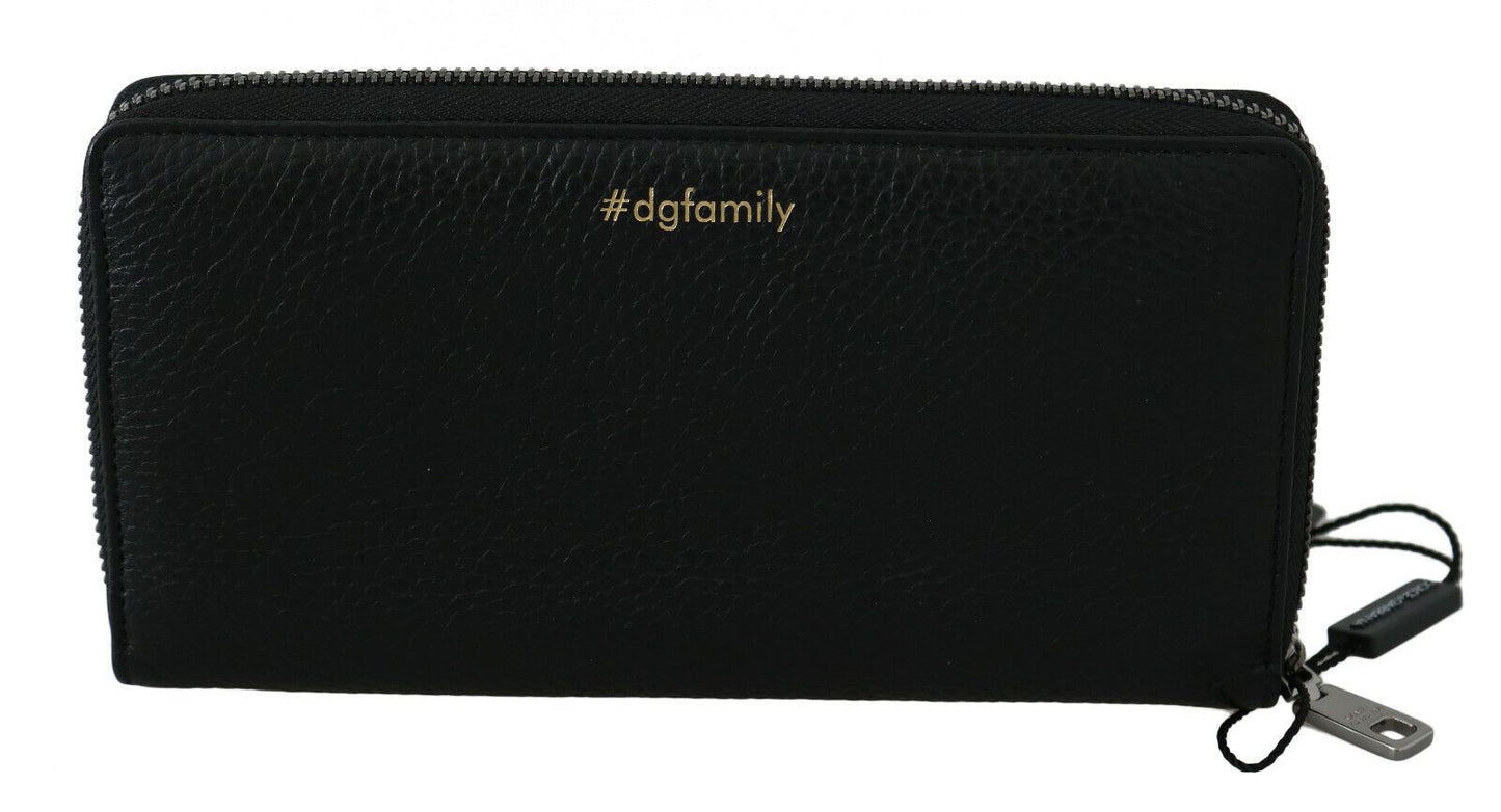 Black and red wallet adorned with iconic DGFAMILY motive for bold fashion statement