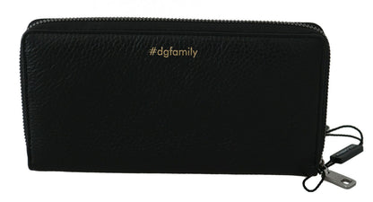 Black and red wallet adorned with iconic DGFAMILY motive for bold fashion statement