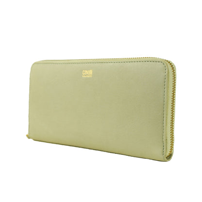 Sleek 100% Calfskin Leather material pairs perfectly with its streamlined zipper closure, ensuring your essentials are secure in style