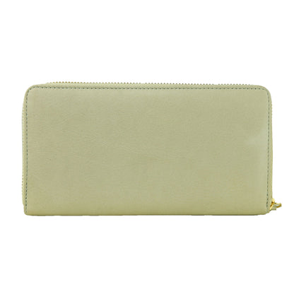 The compact size allows it to be a subtle yet impactful addition to any ensemble, making this Cavalli Class Gray Calfskin Women Wallet the luxurious cornerstone of your accessory collection