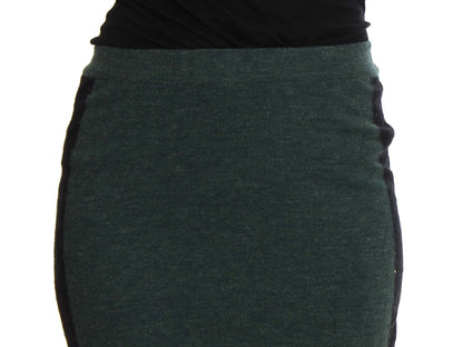 Beautifully crafted emerald green pencil skirt with MILA SCHÖN logo details