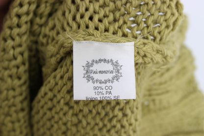 90% Cotton and 10% Polyamide sleeveless vest sweater made in Italy