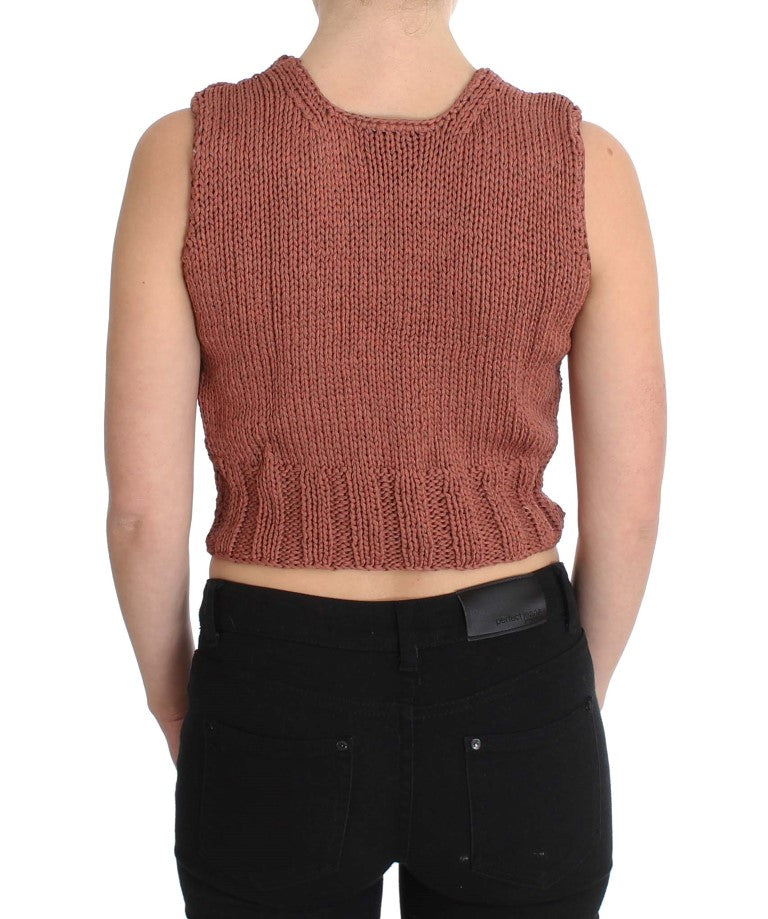 Luxurious red vest sweater perfect for layering