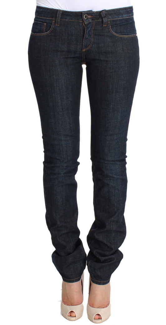 Costume National Chic Slim Fit Skinny Designer Jeans in Blue