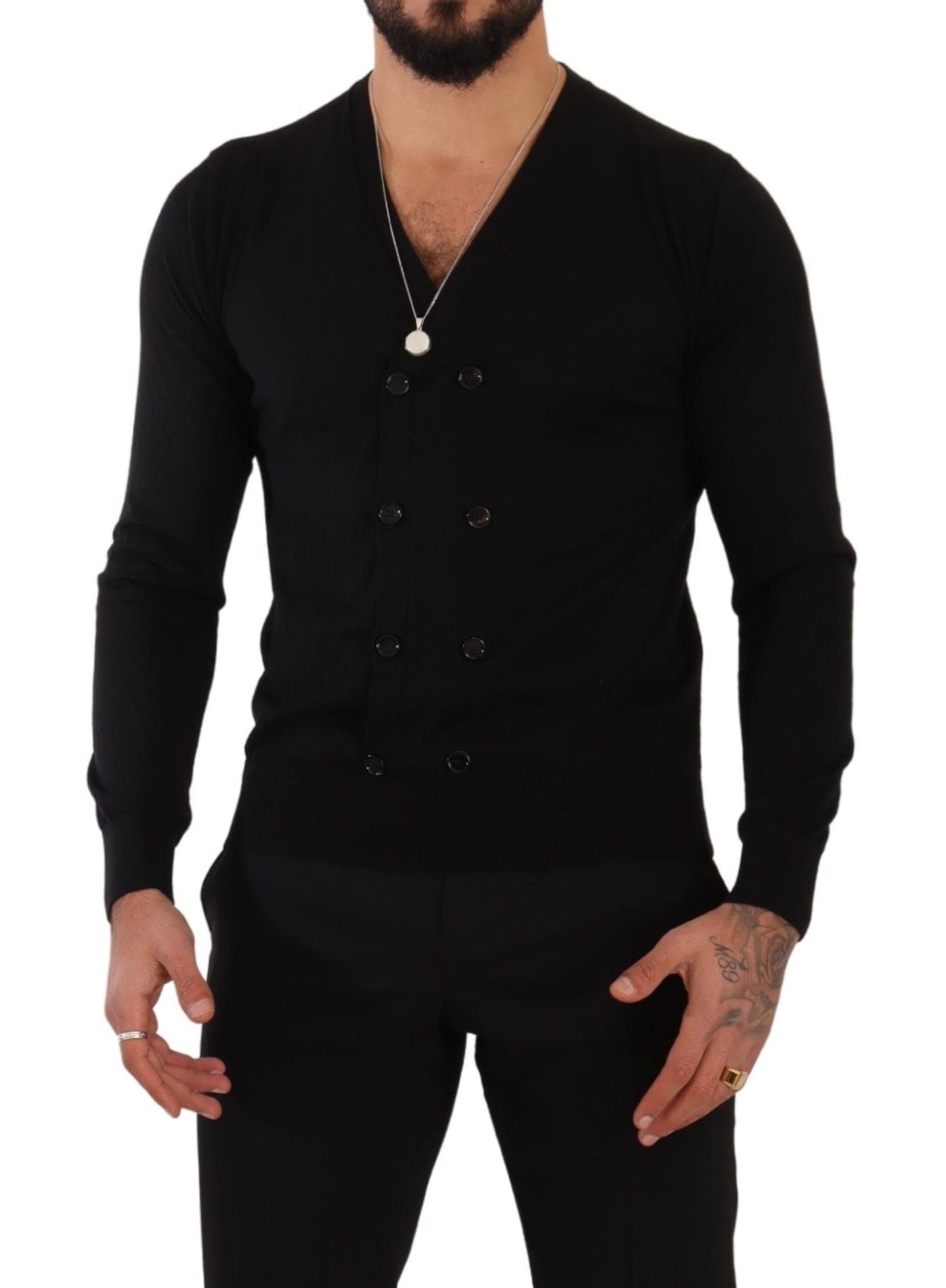 Indulge in the epitome of luxury with this sophisticated Dolce & Gabbana cardigan
