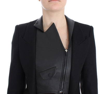 Gorgeous black and gray Blazer Jacket representing a true work of art by KAALE SUKTAE