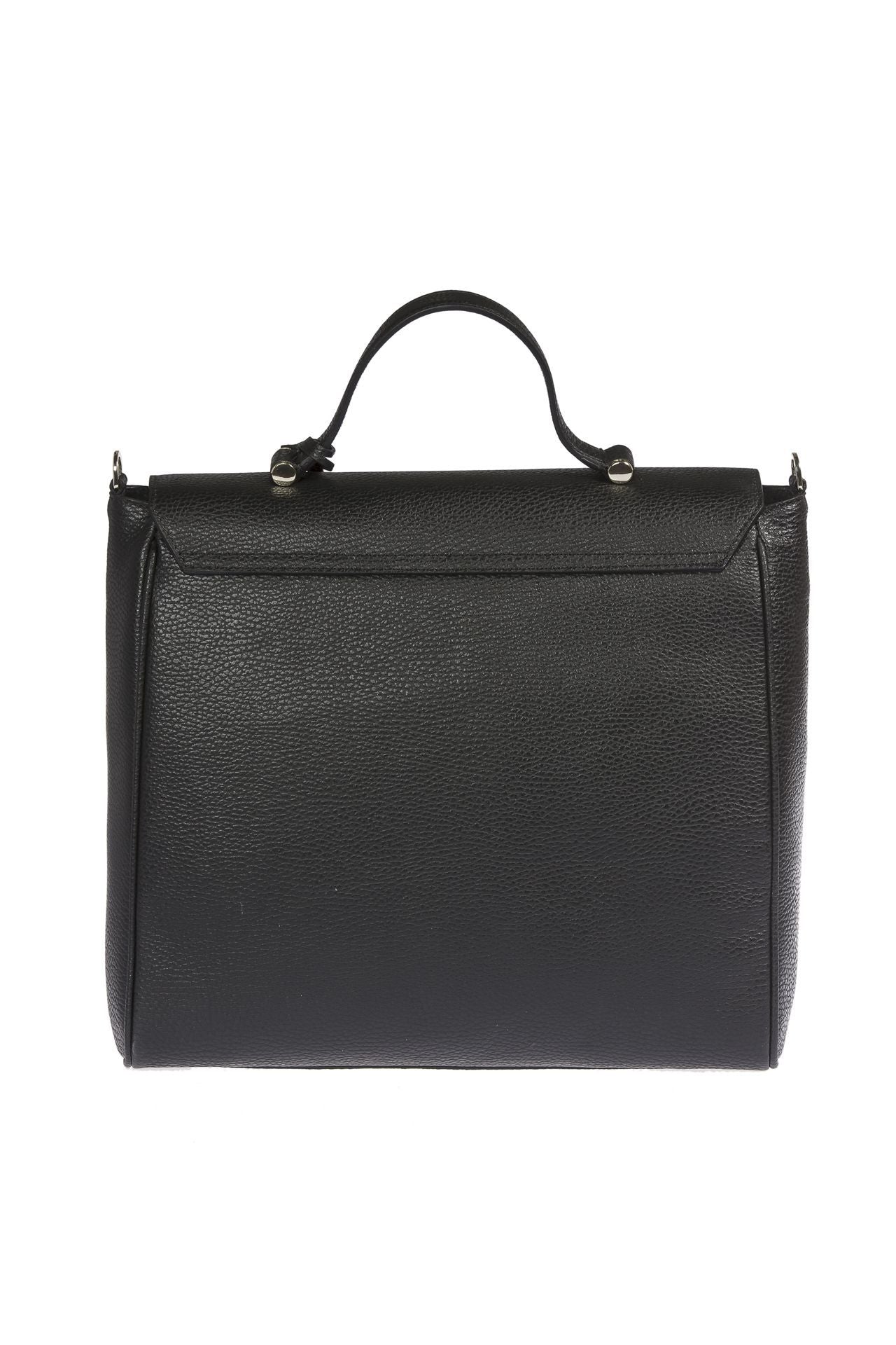 Trussardi Black Leather Women Handbag interior pocket for organization