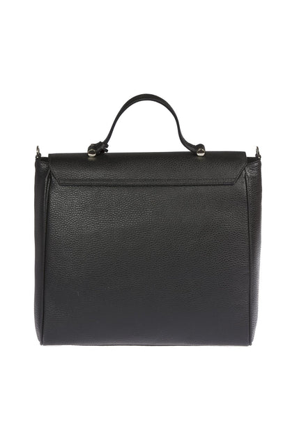 Trussardi Black Leather Women Handbag interior pocket for organization