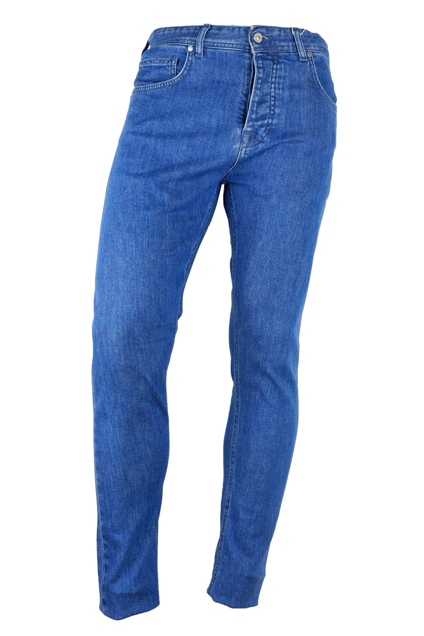Light blue cotton men jeans by Aquascutum, perfect for casual wear