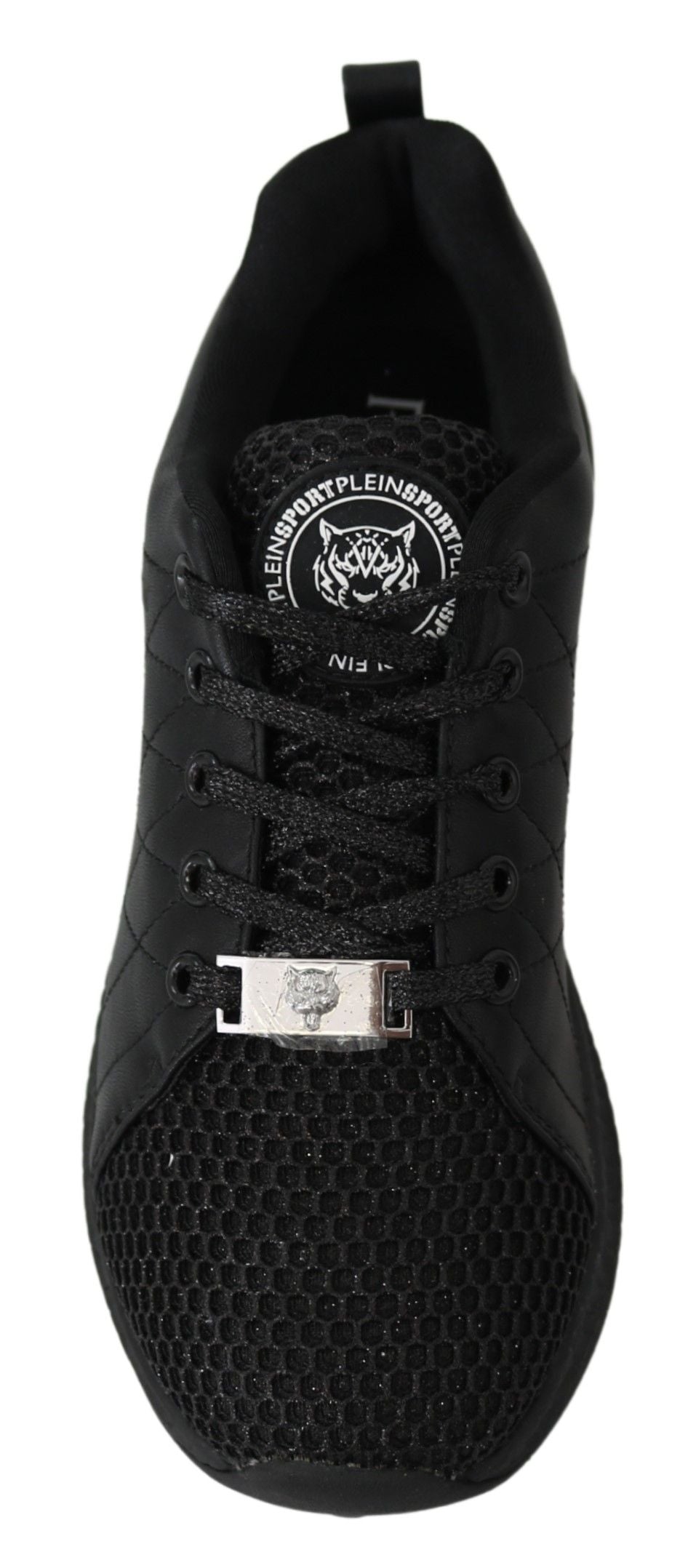 Exclusive Plein Sport black runner sneakers with logo detailing