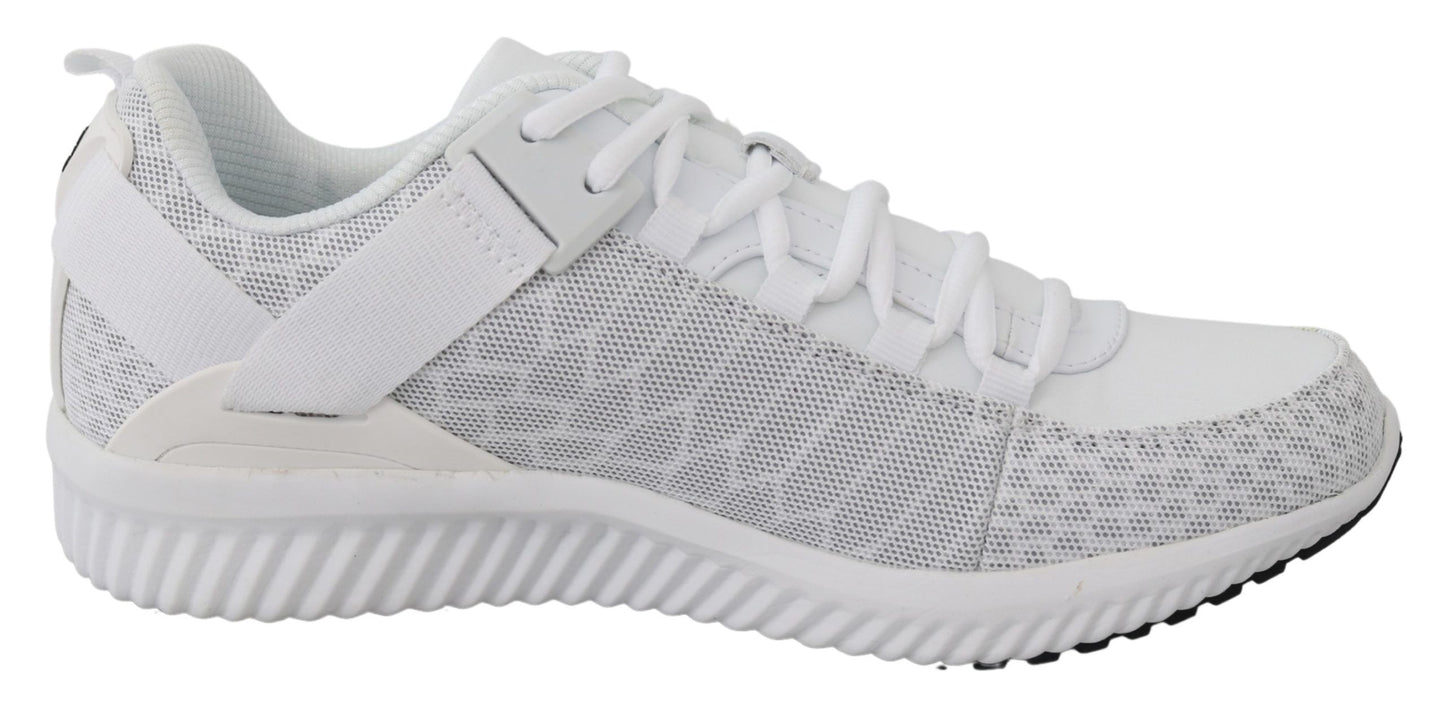 100% Authentic Plein Sport Adrian Sport Shoes for Men in Sleek White Color
