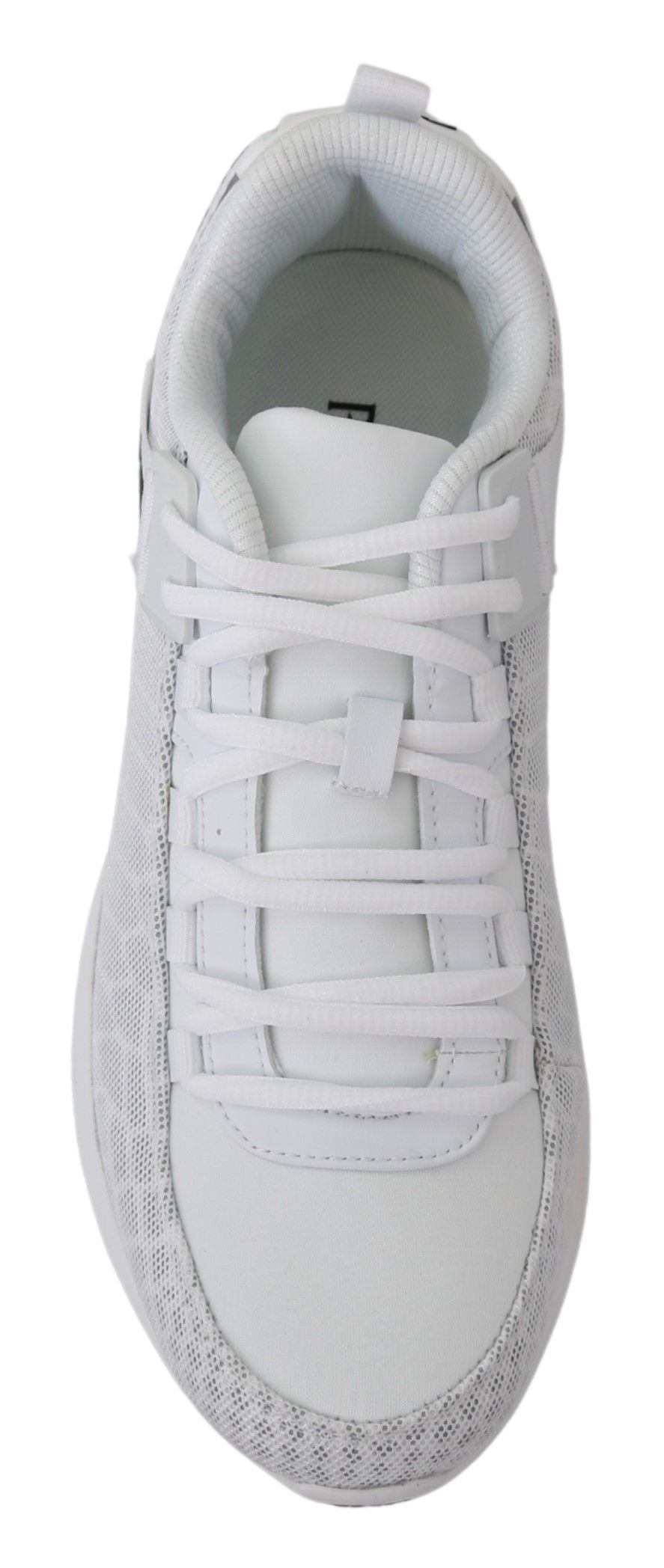 High-Quality Polyester Crafted Plein Sport Men's Sneakers in White