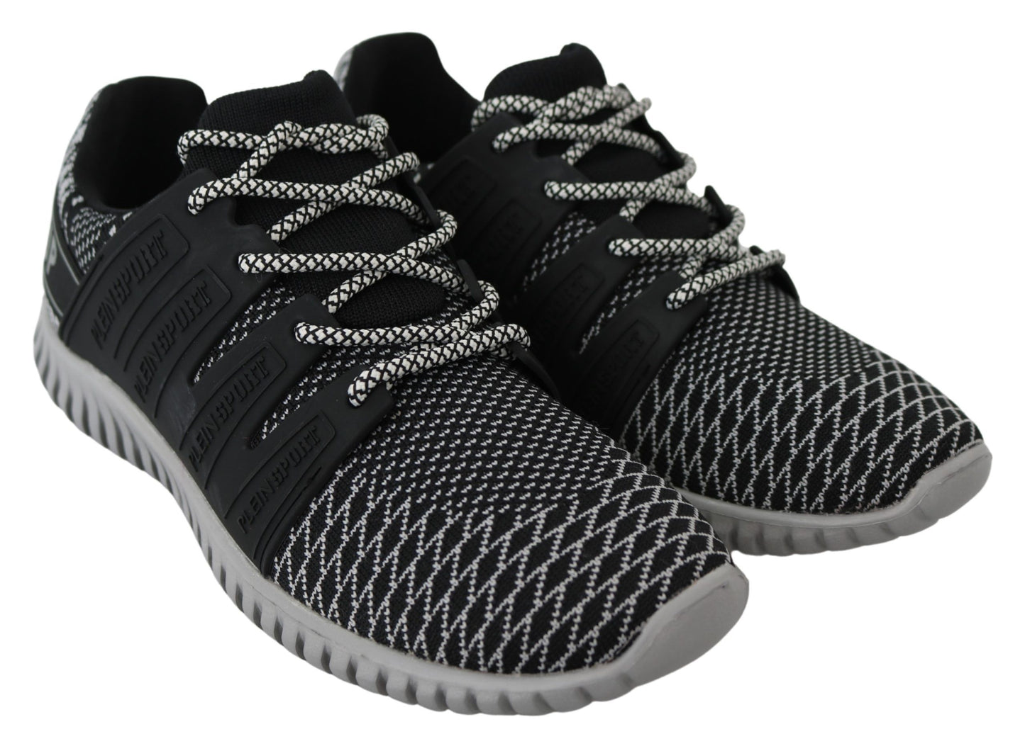 Plein Sport Exclusive Runner Mason Sneakers in Jet Black with logo details
