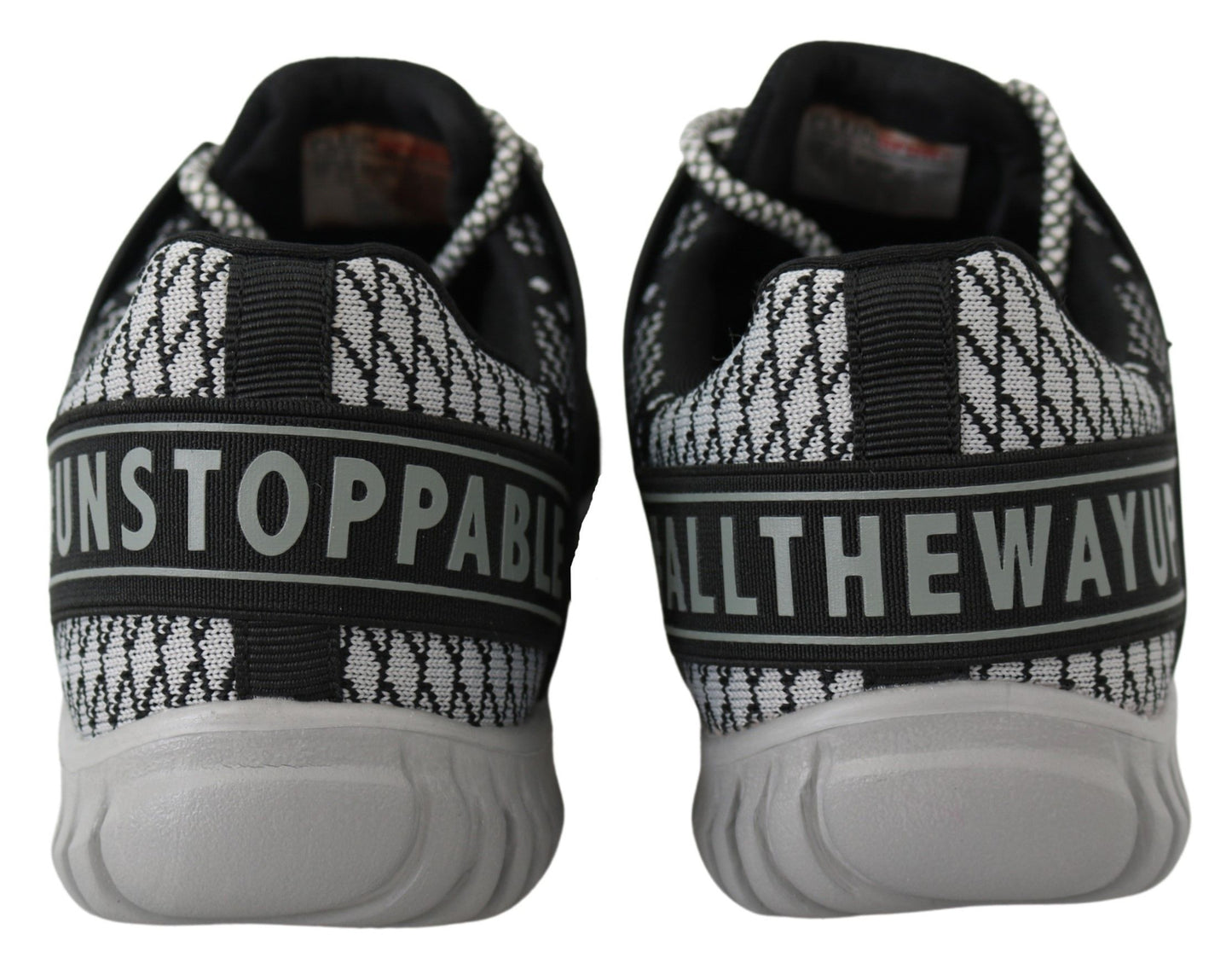 Polyester material sneakers with durable rubber sole for high performance