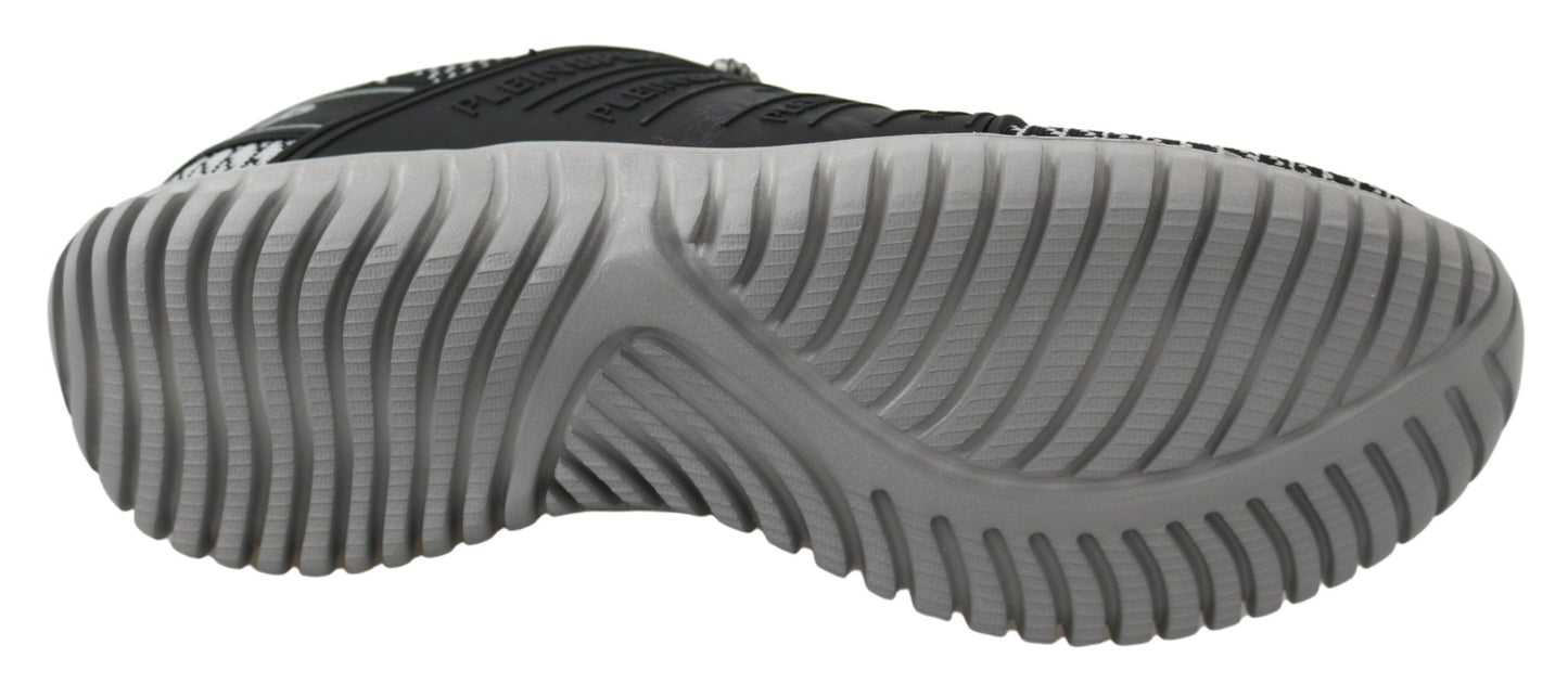 Luxurious and exclusive black sneakers designed for athletic ensemble