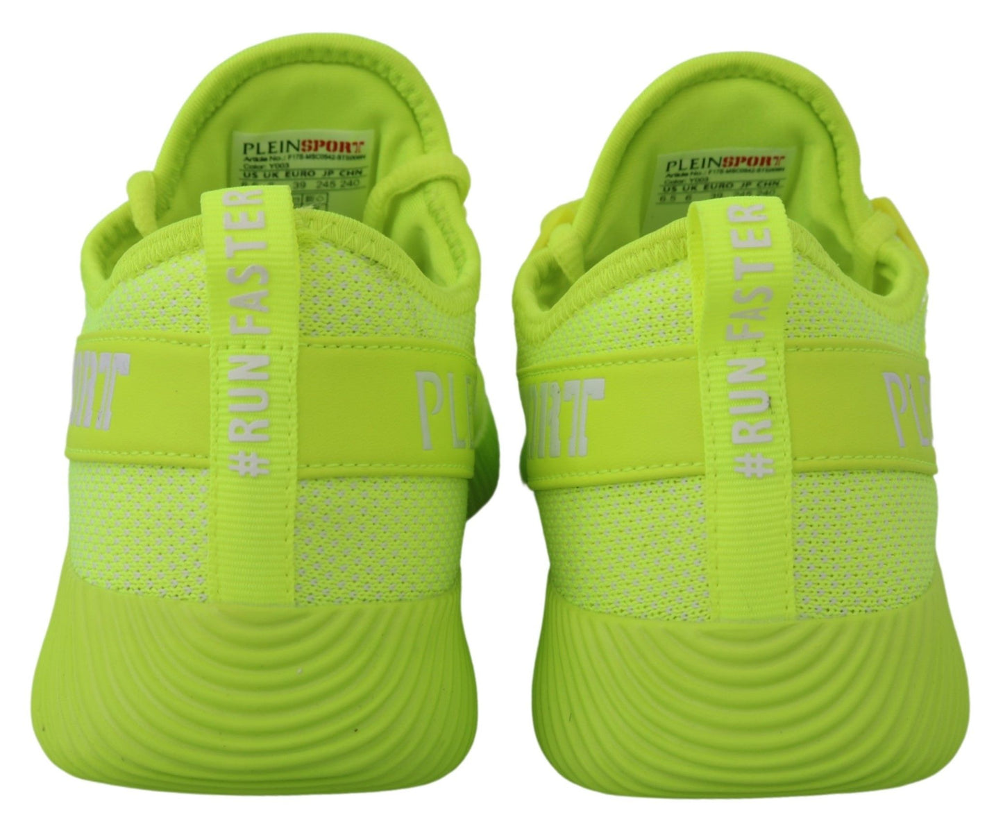 Plein Sport yellow Carter sport sneakers with electrifying design and comfort