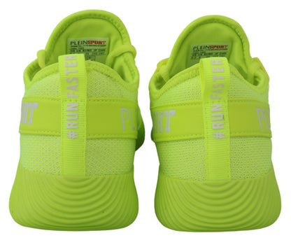 Plein Sport yellow Carter sport sneakers with electrifying design and comfort