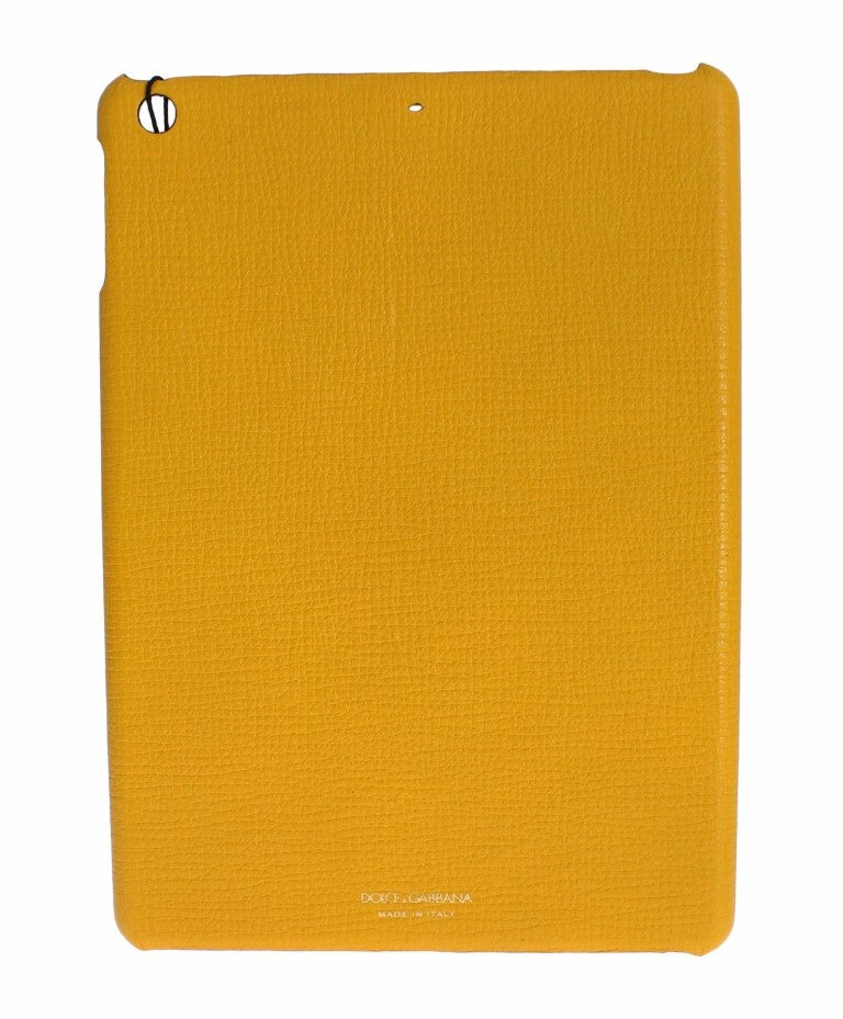 Dolce & Gabbana Yellow Leather Tablet Case