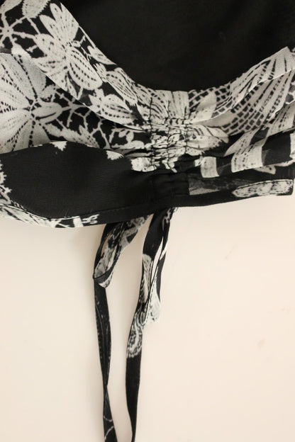 Sachin & Babi Elegant Floral Shift Ensemble in Black/White from IT