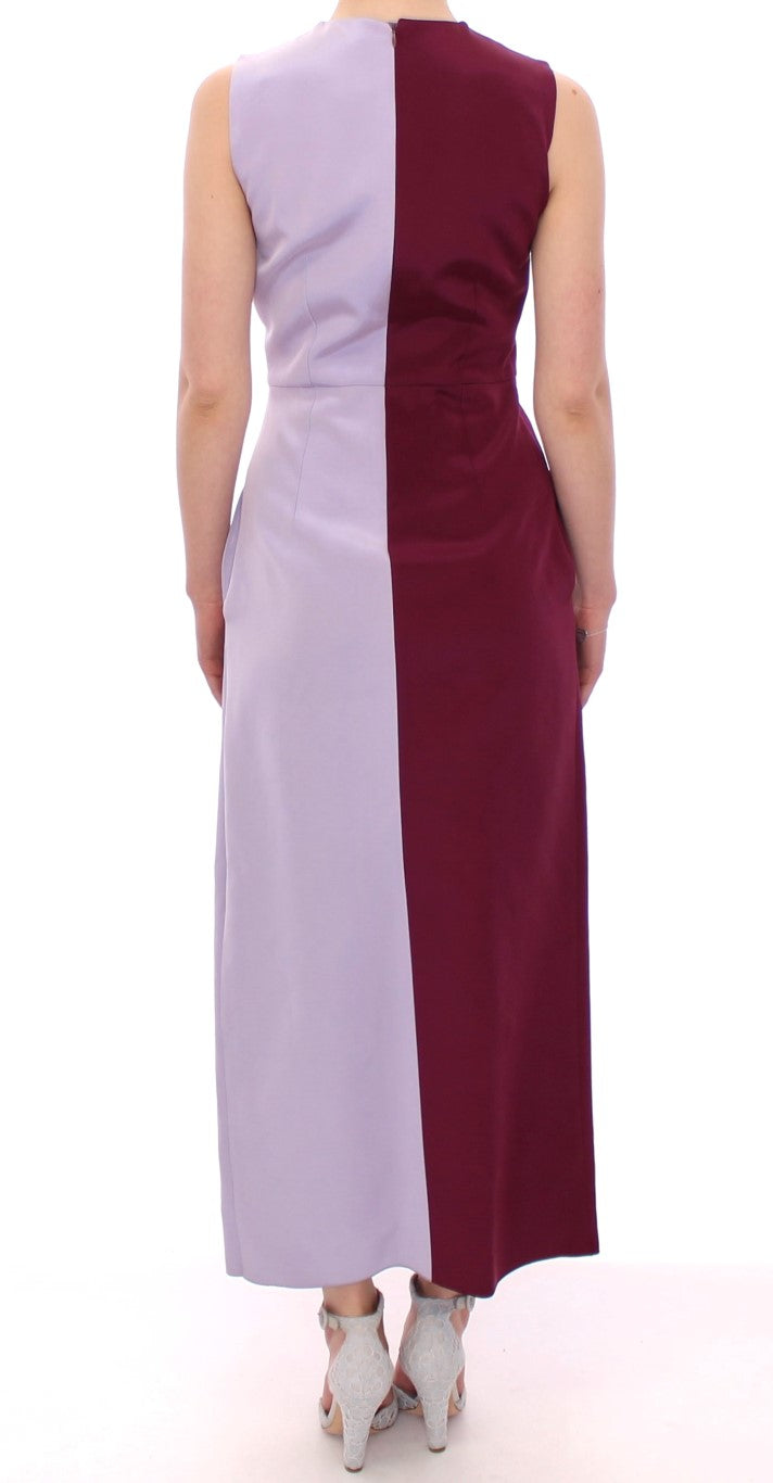  Lavender gown with hints of burgundy, made in Italy 