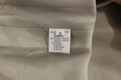 Authentic expression of luxury in a pink and gray mini skirt