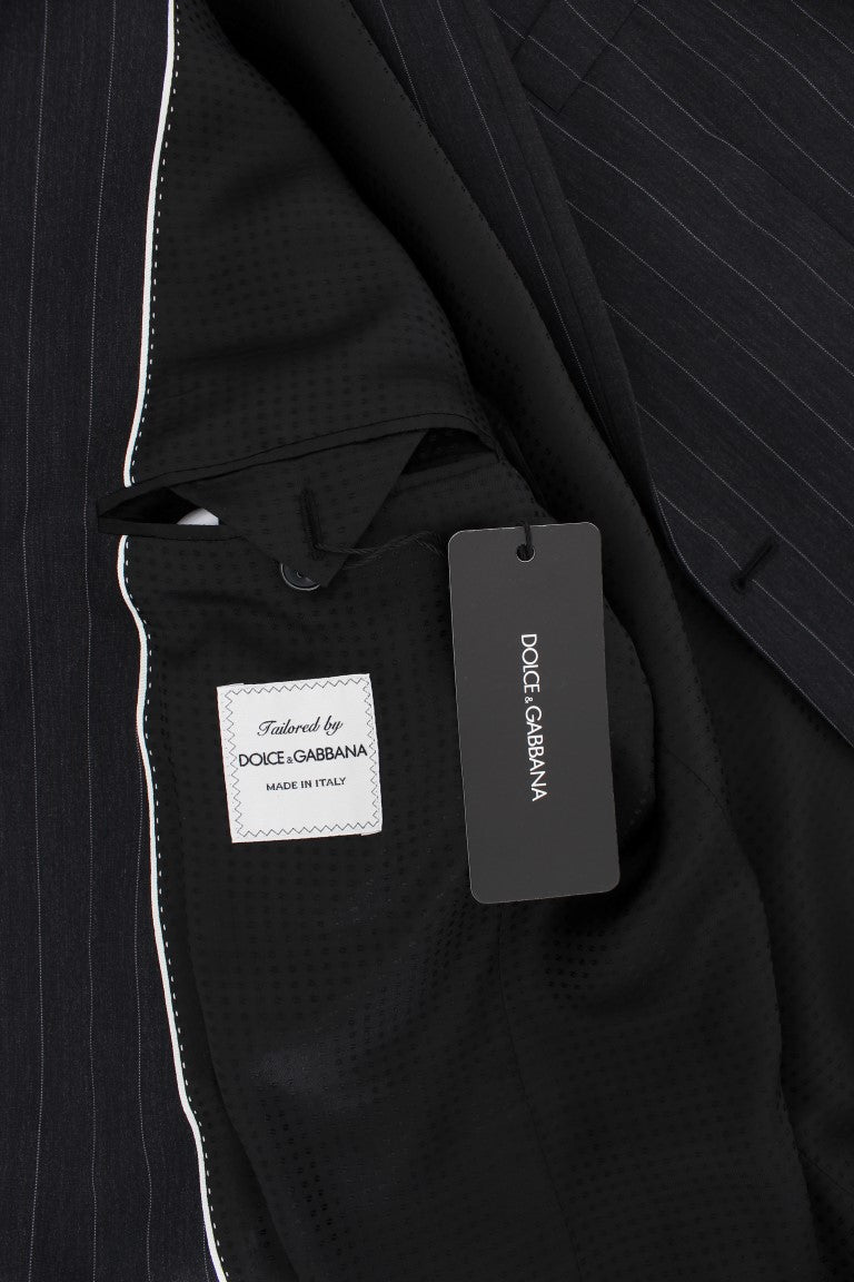 Dolce & Gabbana gray striped wool blazer from the esteemed MainLine collection