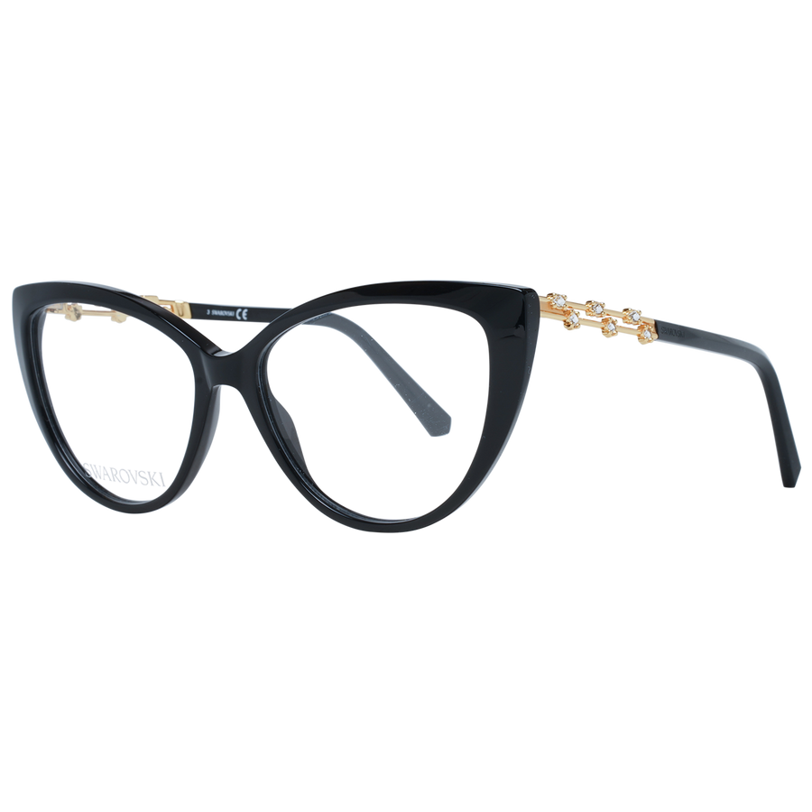 Swarovski Elegant Black Cat Eye Designer Eyeglasses