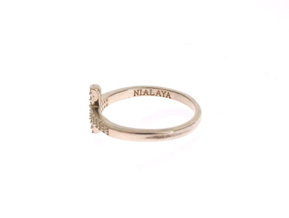 Luxurious Nialaya Ring with Hollywood Glamour in Silver