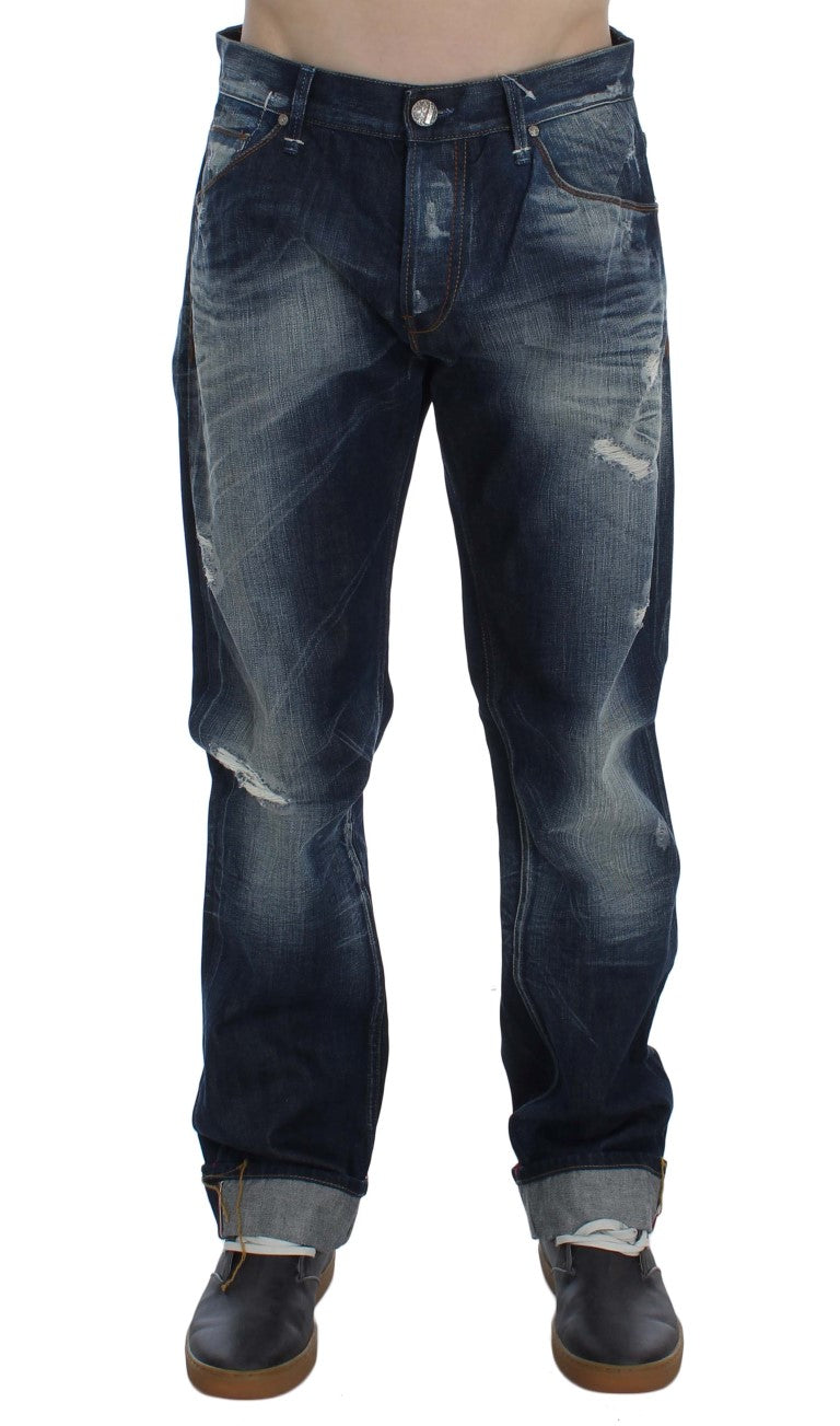 Acht Authentic Regular Fit Blue Wash Jeans made of 100% cotton