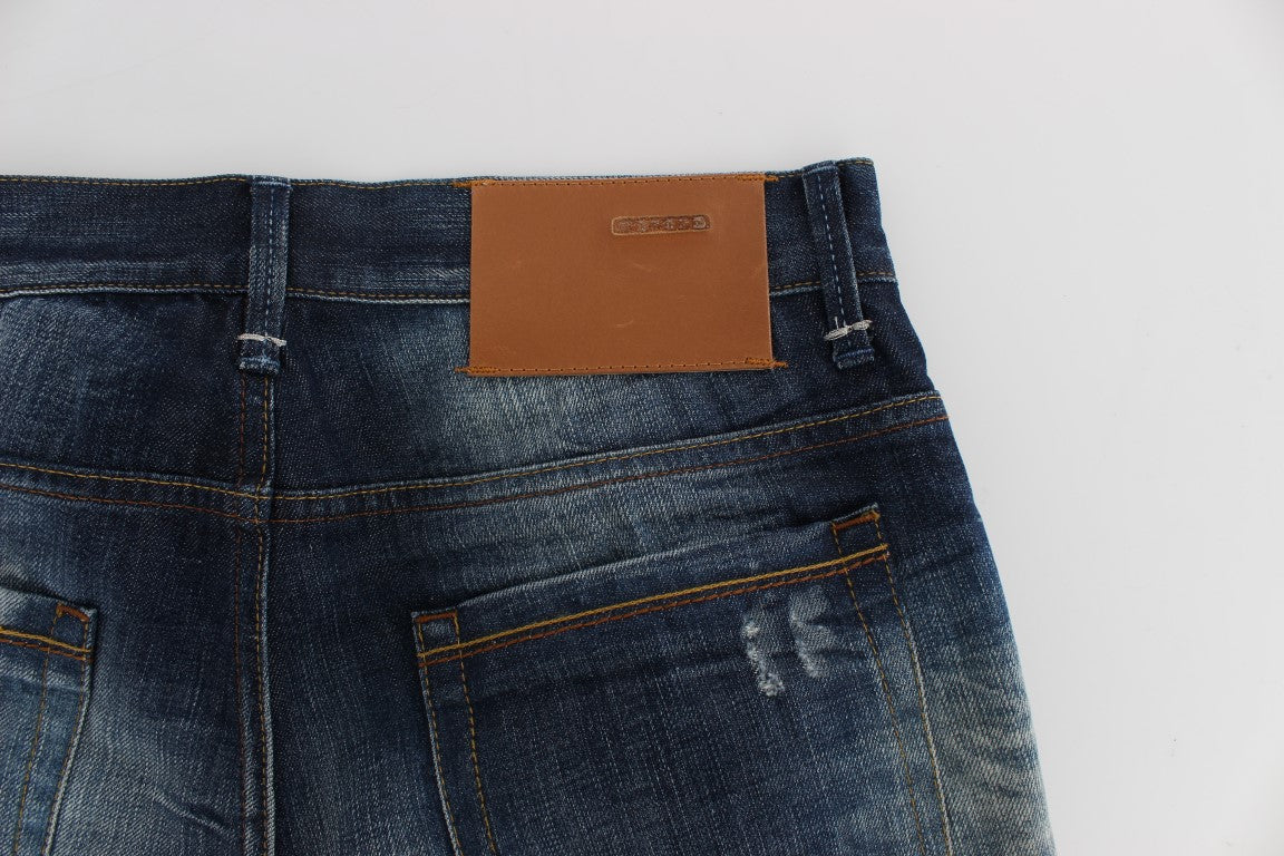 Acht Regular Fit Blue Wash Jeans encapsulating effortless charm