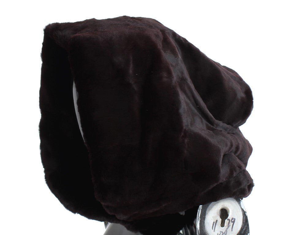  Opulent rare purple weasel fur accessory 