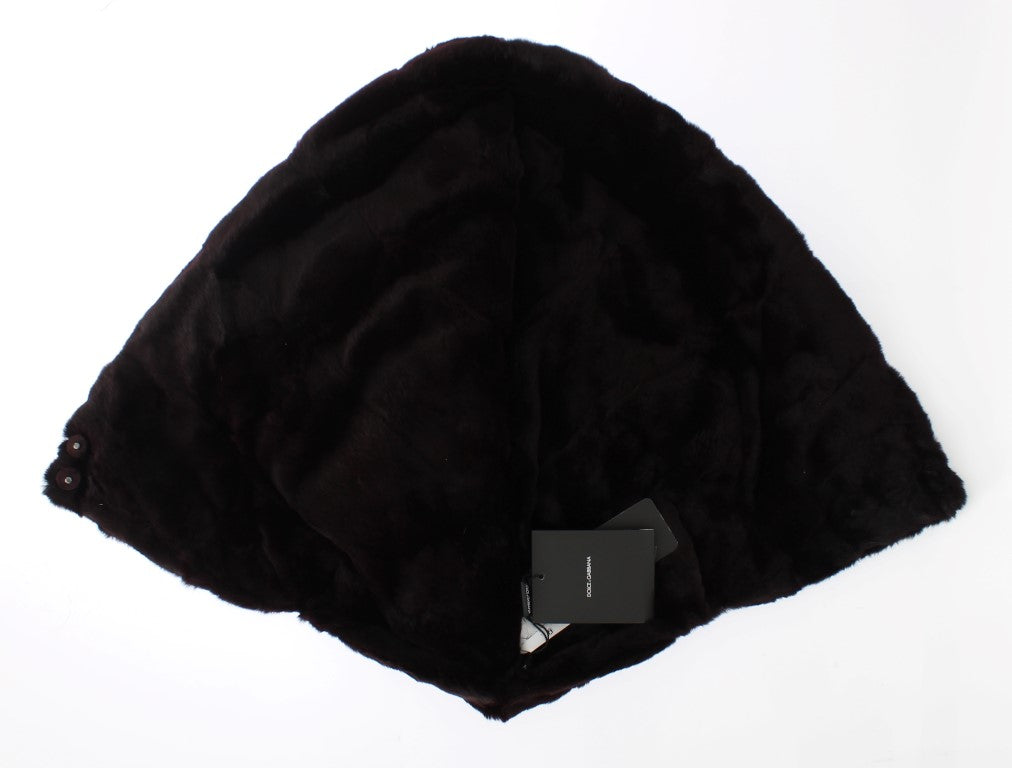 Dolce & Gabbana Weasel Fur Hooded Scarf