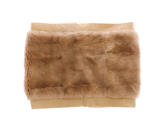 Sumptuous Beige MINK Fur Scarf Wrap from Dolce & Gabbana