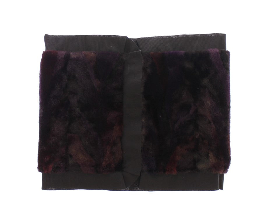 Dolce & Gabbana Purple Mink Scarf