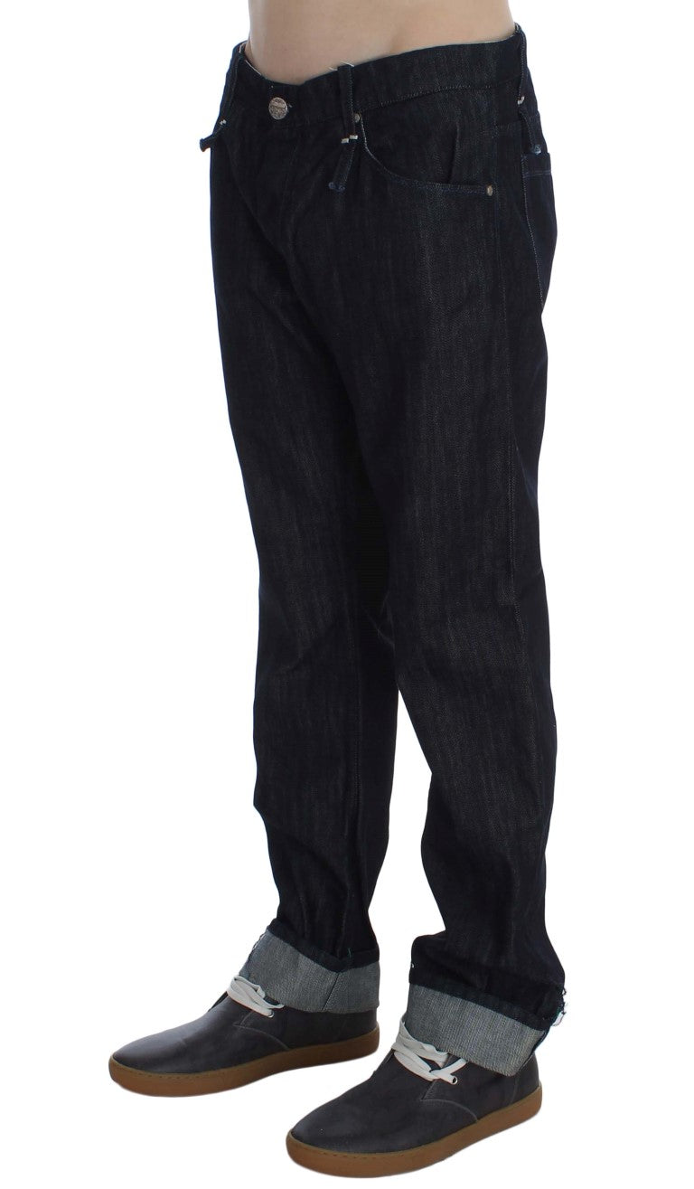 Acht Elegant Straight Fit Blue Mens Jeans - Comfortable and stylish denim pants for men