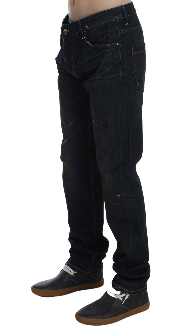  High-quality 100% cotton material in a classic dark blue color 