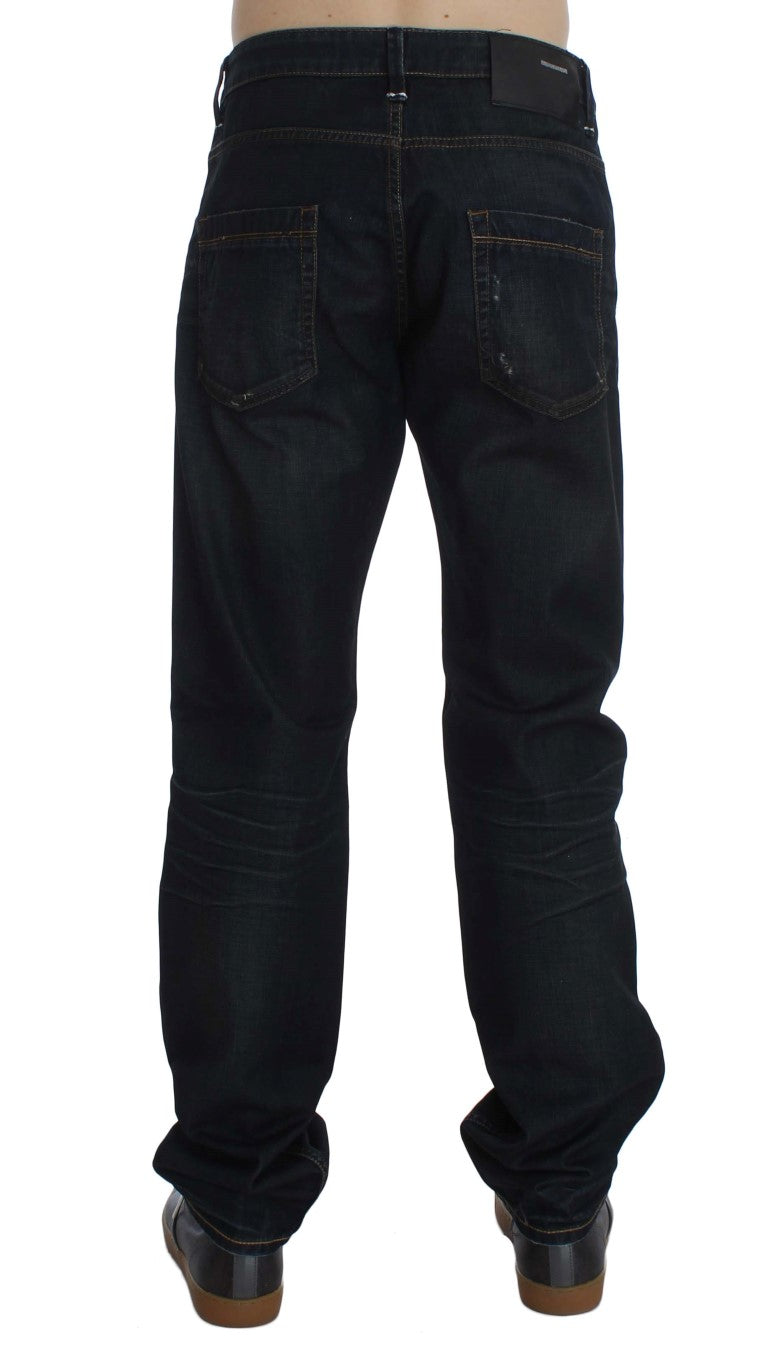  Acht Elegant Straight Fit Dark Blue Jeans for comfort and elegance 