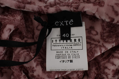 Exte Silk Blend Floral Print Top featuring a thoughtful side zipper design
