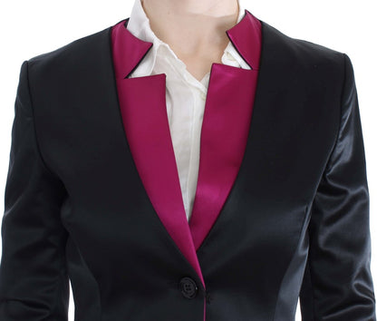  Elegant Exte blazer made with 51% Acetate, 45% Polyamide, 4% Elastane 