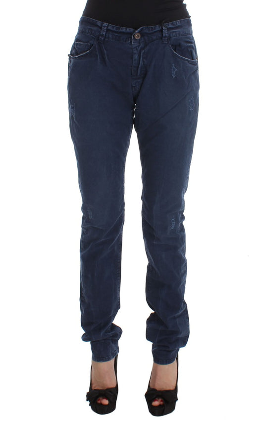 Costume National Chic Regular Fit Blue Denim Jeans, front view