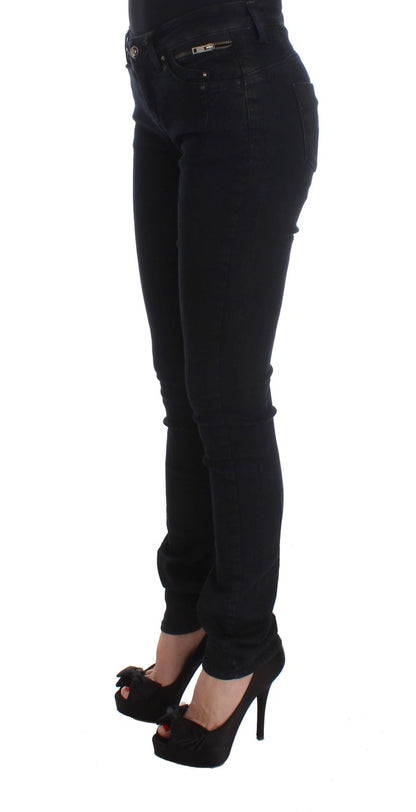 Premium cotton blend slim-fit jeans for sophisticated comfort