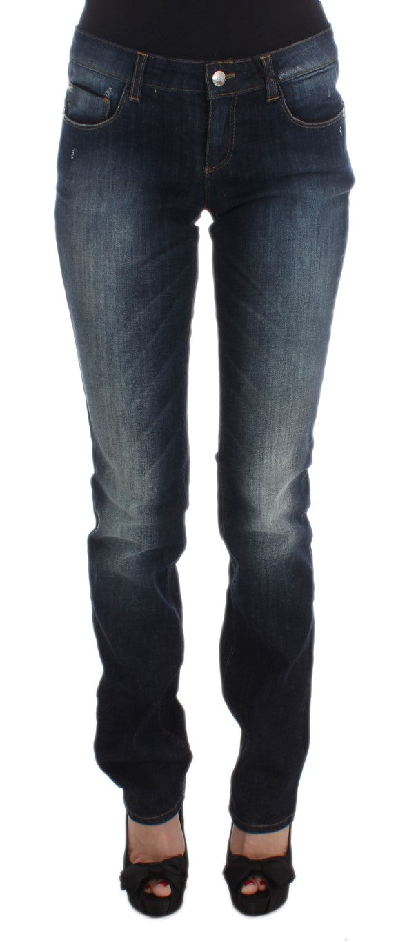 Chic and stylish Slim Fit Blue Designer Jeans by Costume National