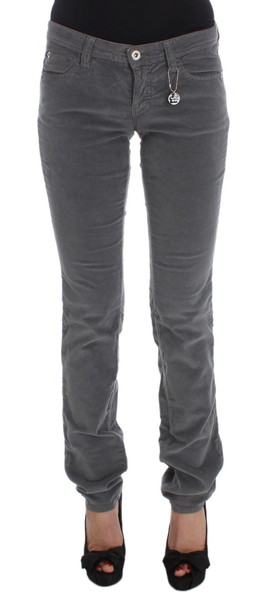 Costume National Sleek Super Slim Gray Jeans - High-quality denim with a sleek, slim fit and modern gray wash
