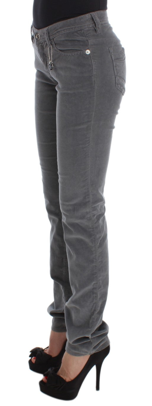 Costume National Sleek Super Slim Gray Jeans - Stylish and comfortable denim pants for women