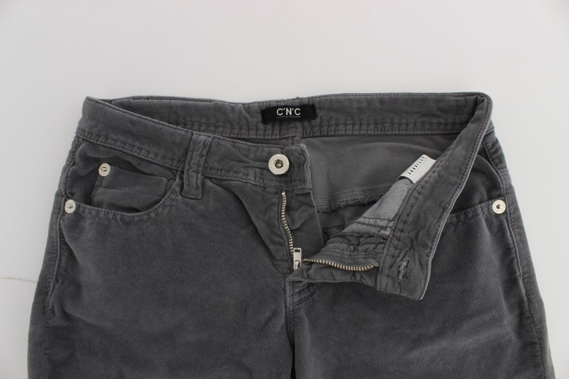 Costume National Sleek Super Slim Gray Jeans - High-quality, form-fitting denim perfect for any occasion