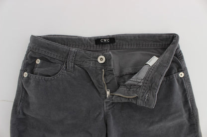 Costume National Sleek Super Slim Gray Jeans - High-quality, form-fitting denim perfect for any occasion