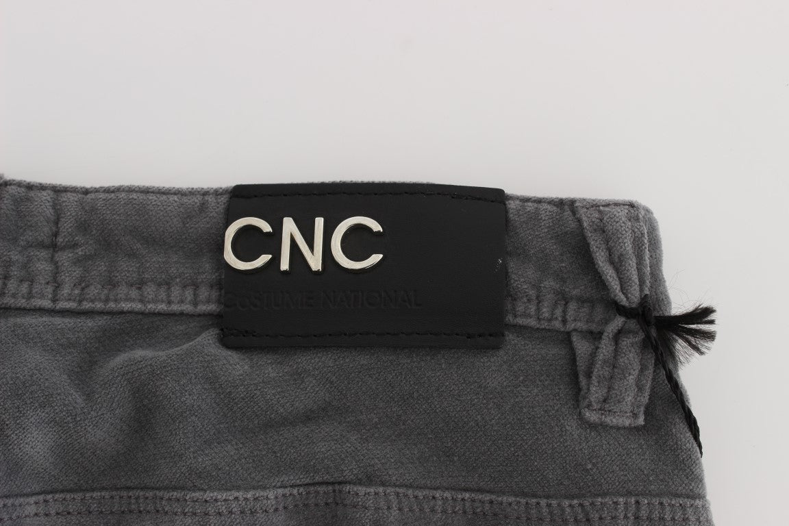 Costume National Sleek Super Slim Gray Jeans, high-quality denim, stylish and versatile wardrobe essential