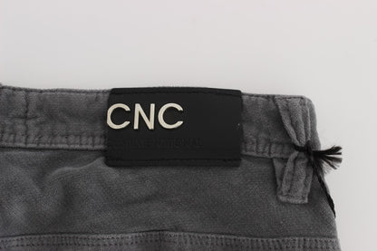 Costume National Sleek Super Slim Gray Jeans, high-quality denim, stylish and versatile wardrobe essential
