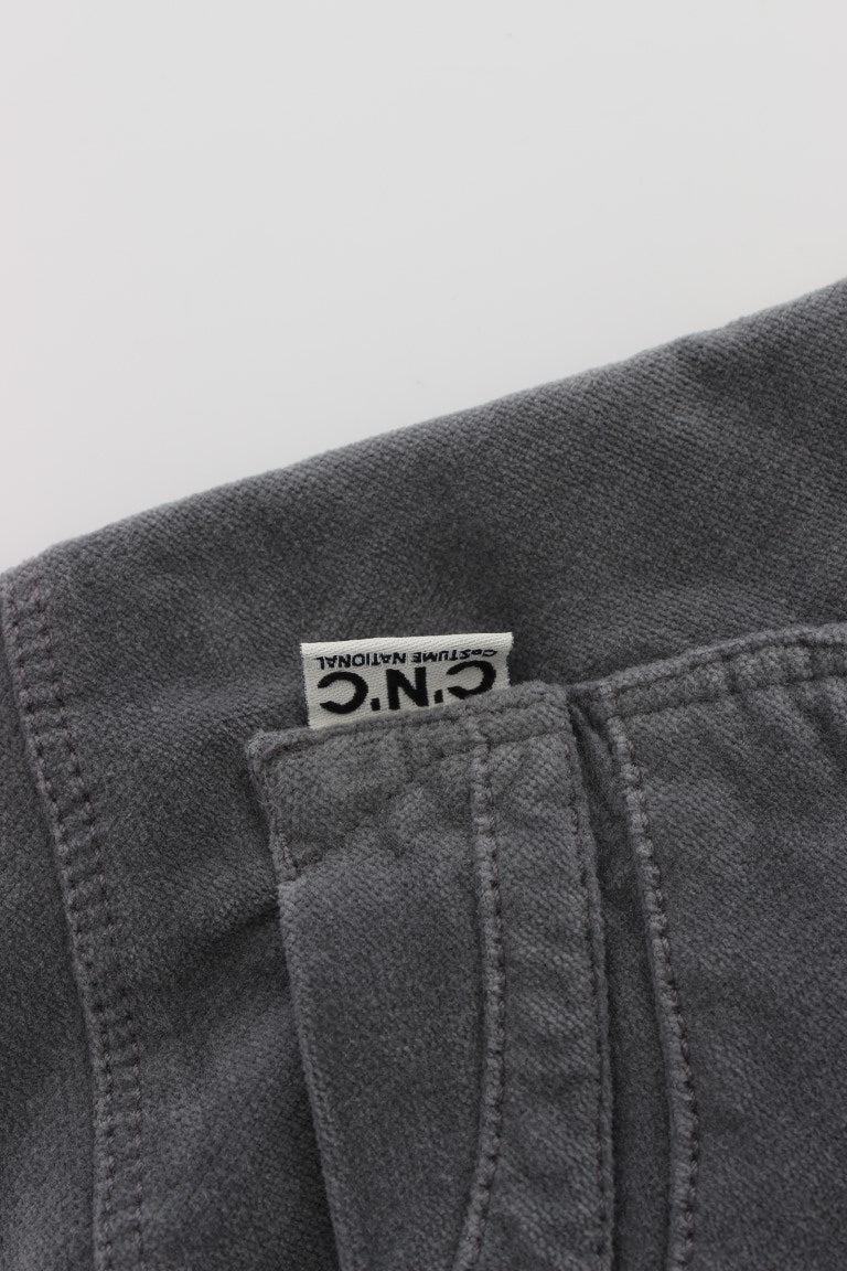 Costume National Sleek Super Slim Gray Jeans - High Fashion Denim