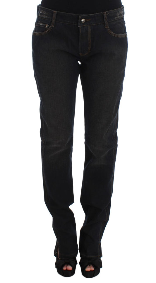 Ermanno Scervino Chic Boyfriend Cotton Jeans in Blue from Italy